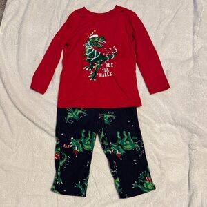 Christmas Dinosaur Kids Pajamas